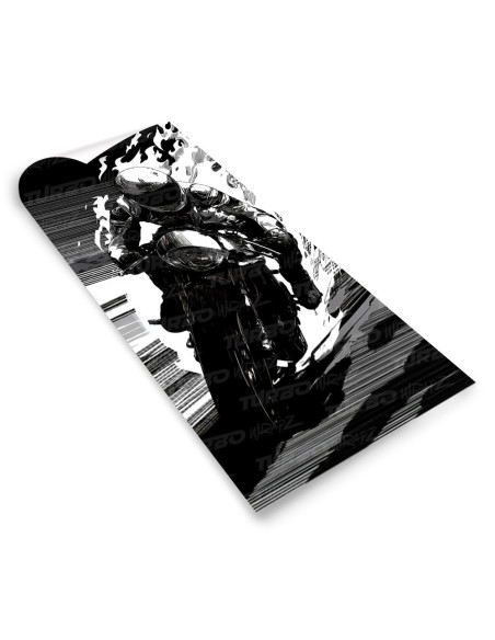 Naklejka na słupek samochodowy Motor Ścigacz | TurboWrapz.com