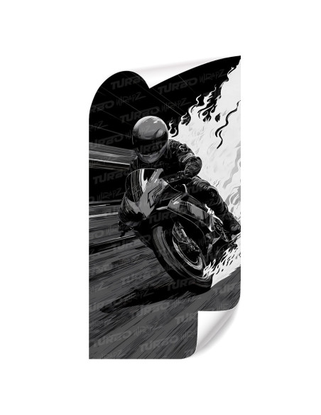 Naklejka na słupek samochodowy Motor Ścigacz | TurboWrapz.com