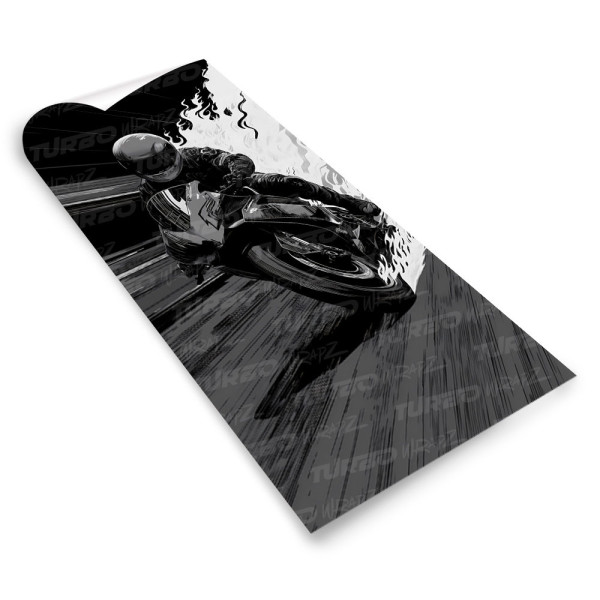 Naklejka na słupek samochodowy Motor Ścigacz | TurboWrapz.com