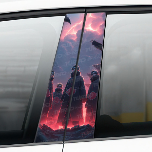 Sticker for car pillar Akatsuki | TurboWrapz.com
