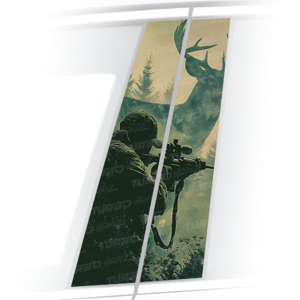 Naklejka na słupek samochodowy Myśliwy | TurboWrapz.com