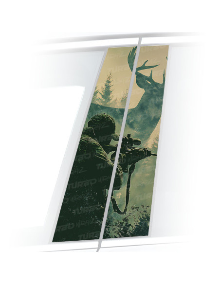 Naklejka na słupek samochodowy Myśliwy | TurboWrapz.com