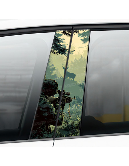 Sticker for car pillar Myśliwy | TurboWrapz.com