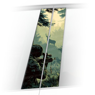 Naklejka na słupek samochodowy Myśliwy | TurboWrapz.com