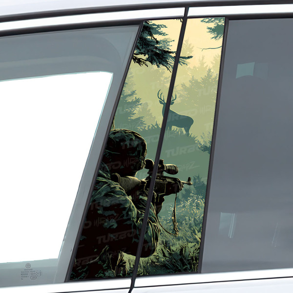 Sticker for car pillar Myśliwy | TurboWrapz.com