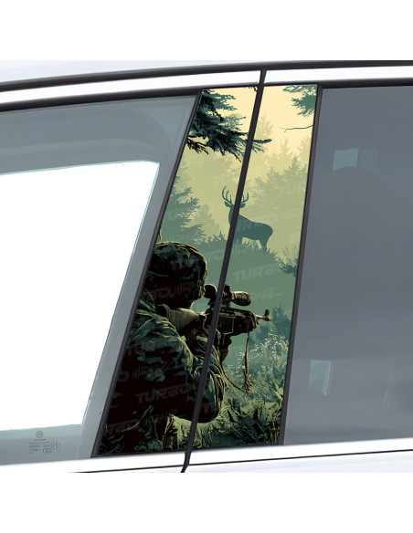 Sticker for car pillar Myśliwy | TurboWrapz.com