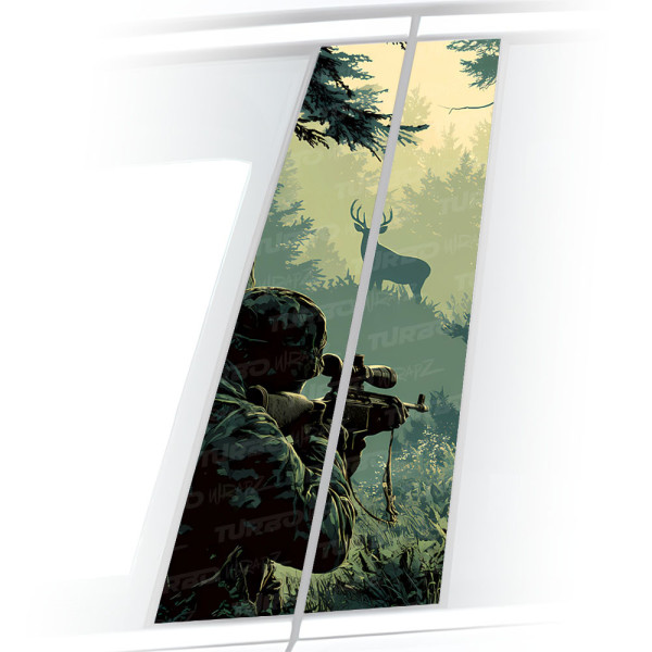 Naklejka na słupek samochodowy Myśliwy | TurboWrapz.com