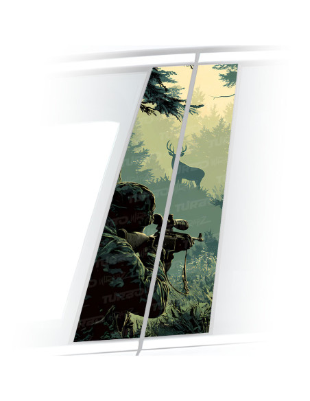 Sticker for car pillar Myśliwy | TurboWrapz.com