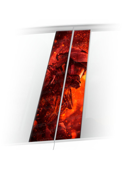 Sticker for car pillar Strażak | TurboWrapz.com