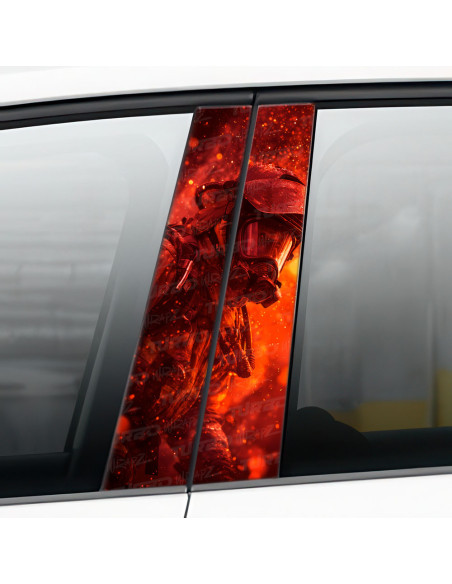 Sticker for car pillar Strażak | TurboWrapz.com