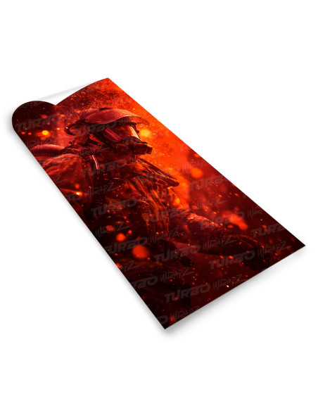 Sticker for car pillar Strażak | TurboWrapz.com