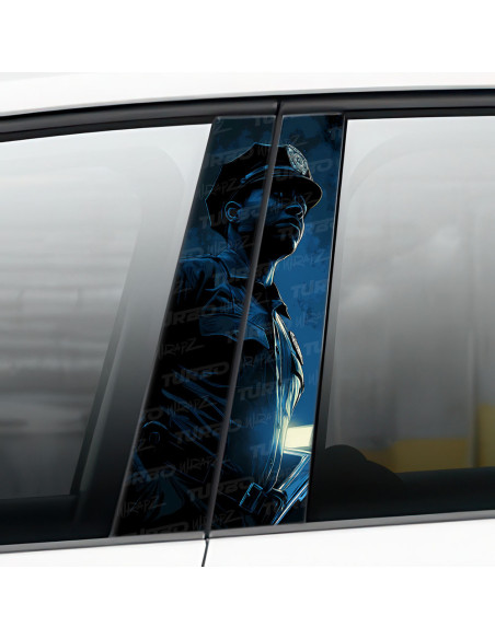 Sticker for car pillar Policjant | TurboWrapz.com