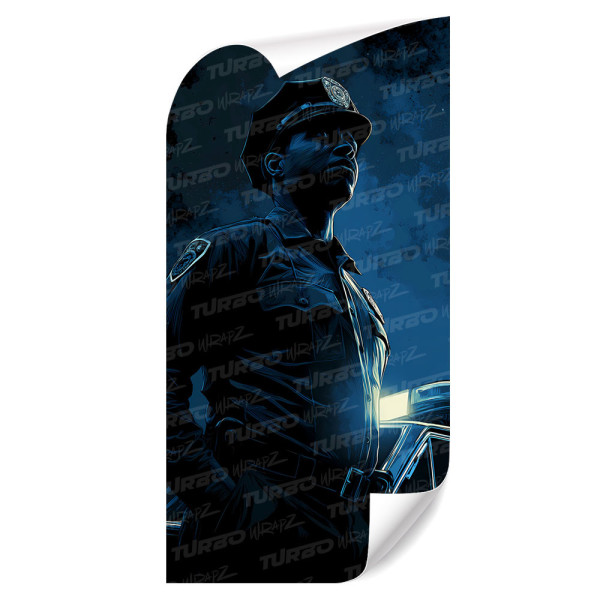 Naklejka na słupek samochodowy Policjant | TurboWrapz.com