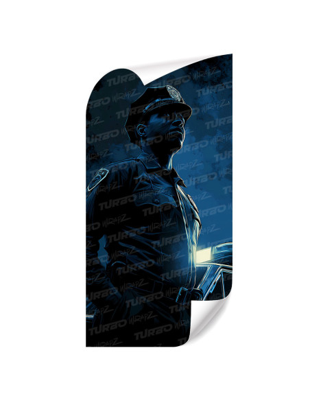 Sticker for car pillar Policjant | TurboWrapz.com