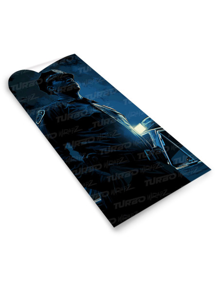 Naklejka na słupek samochodowy Policjant | TurboWrapz.com