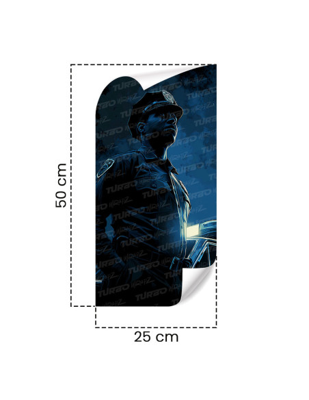 Sticker for car pillar Policjant | TurboWrapz.com