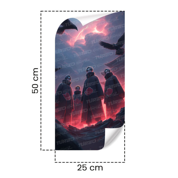 Sticker for car pillar Akatsuki | TurboWrapz.com