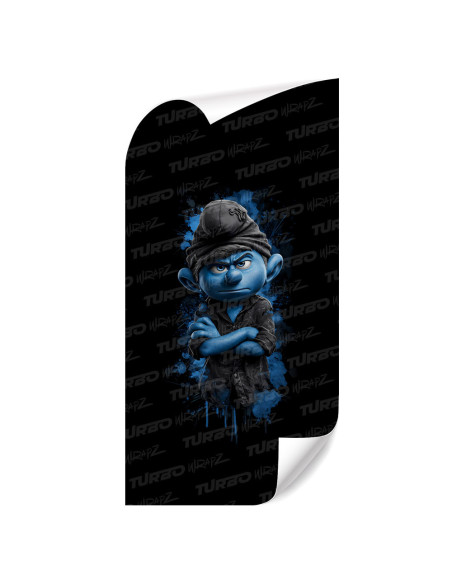 Sticker for car pillar Smerf Maruda | TurboWrapz.com