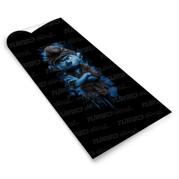 Sticker for car pillar Smerf Maruda | TurboWrapz.com