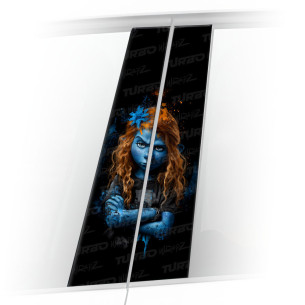 Naklejka na słupek samochodowy Ruda Smerfetka | TurboWrapz.com