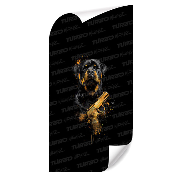 Sticker for car pillar Rottweiler  | TurboWrapz.com