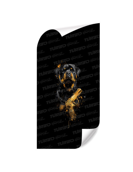 Naklejka na słupek samochodowy Rottweiler  | TurboWrapz.com