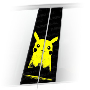 Naklejka na słupek samochodowy Pikachu 1 | TurboWrapz.com
