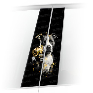 Naklejka na słupek samochodowy Pitbull | TurboWrapz.com