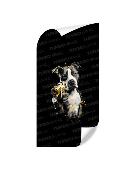 Sticker for car pillar Pitbull | TurboWrapz.com