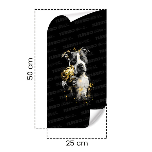 Sticker for car pillar Pitbull | TurboWrapz.com