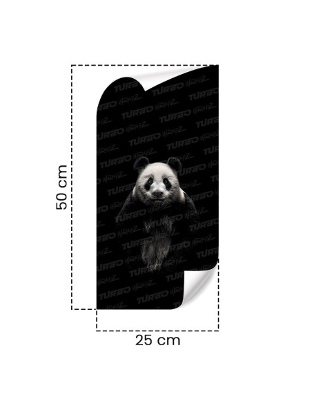 Sticker for car pillar Panda | TurboWrapz.com