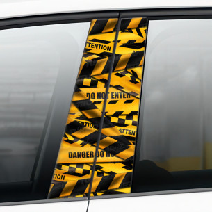 Naklejka na słupek samochodowy Attention | TurboWrapz.com 2