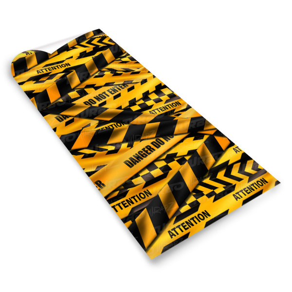 Sticker for car pillar Attention | TurboWrapz.com