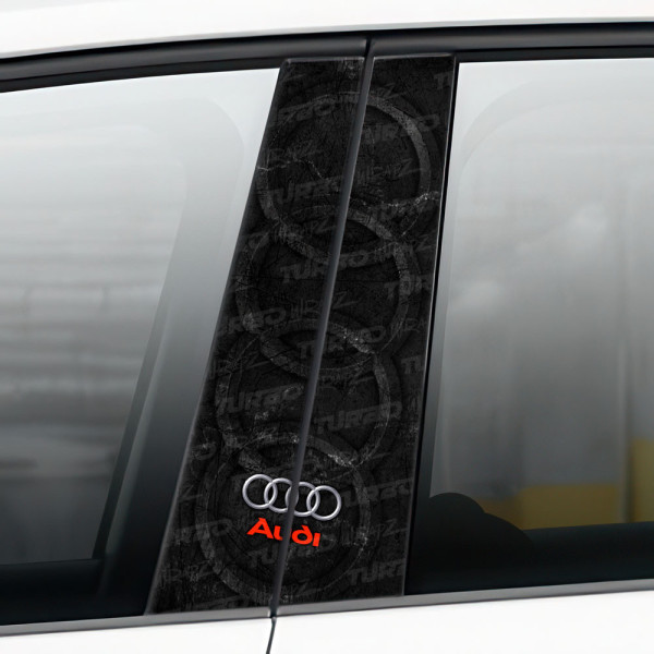 Sticker for car pillar Audi | TurboWrapz.com
