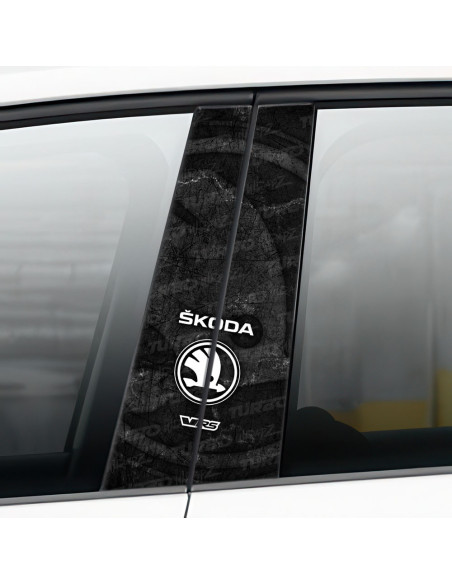 Naklejka na słupek samochodowy Skoda VRS | TurboWrapz.com