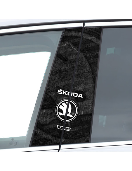 Sticker for car pillar Skoda VRS | TurboWrapz.com