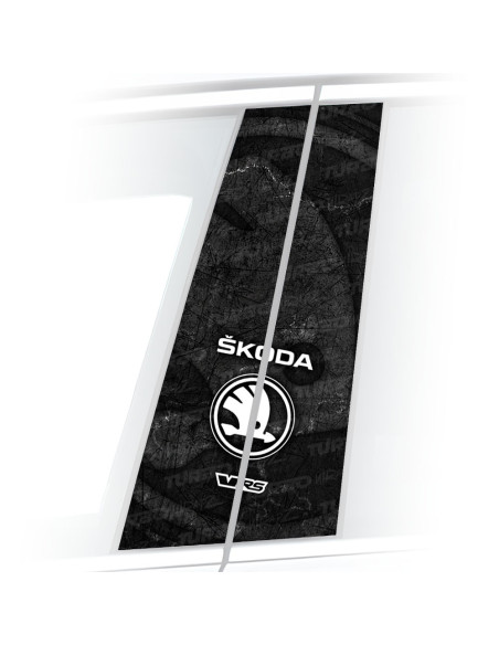 Sticker for car pillar Skoda VRS | TurboWrapz.com