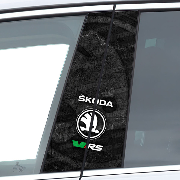 Sticker for car pillar Skoda VRS | TurboWrapz.com