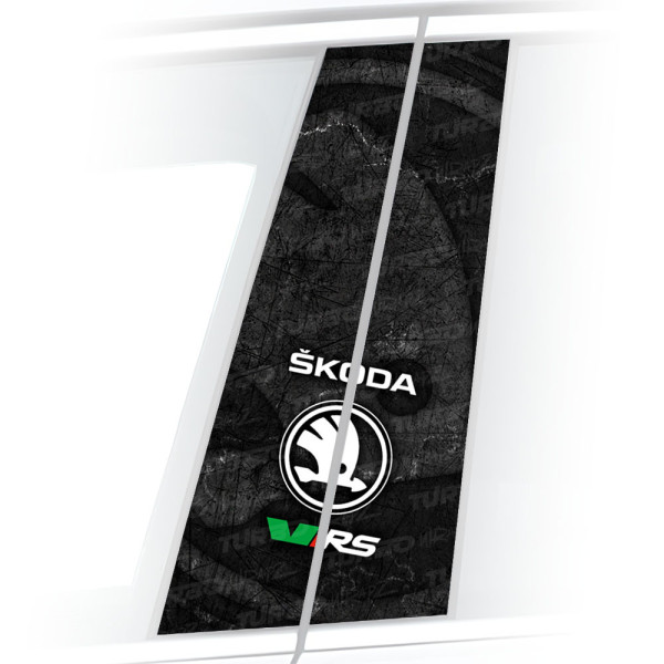 Sticker for car pillar Skoda VRS | TurboWrapz.com