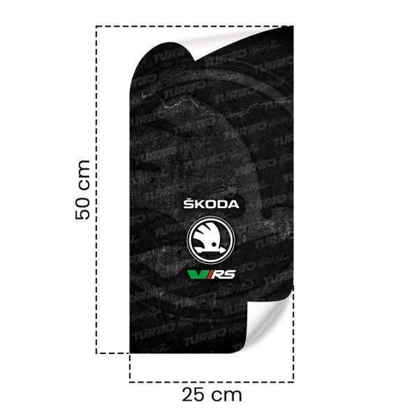 Sticker for car pillar Skoda VRS | TurboWrapz.com