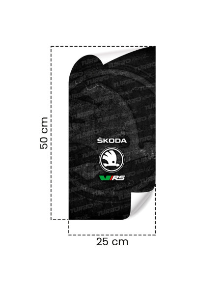 Sticker for car pillar Skoda VRS | TurboWrapz.com