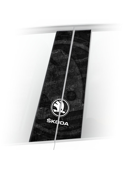 Sticker for car pillar Skoda | TurboWrapz.com
