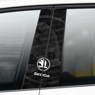 Sticker for car pillar Skoda | TurboWrapz.com 2