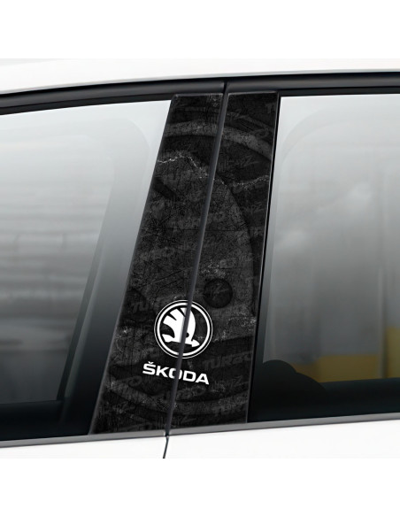 Sticker for car pillar Skoda | TurboWrapz.com