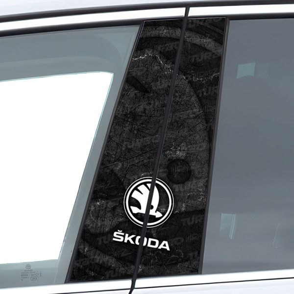 Sticker for car pillar Skoda | TurboWrapz.com