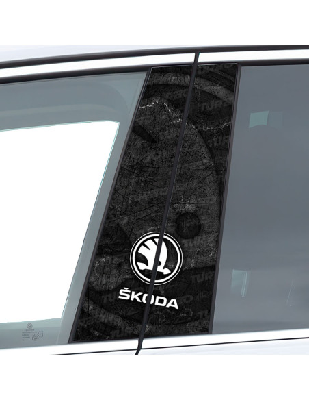 Sticker for car pillar Skoda | TurboWrapz.com