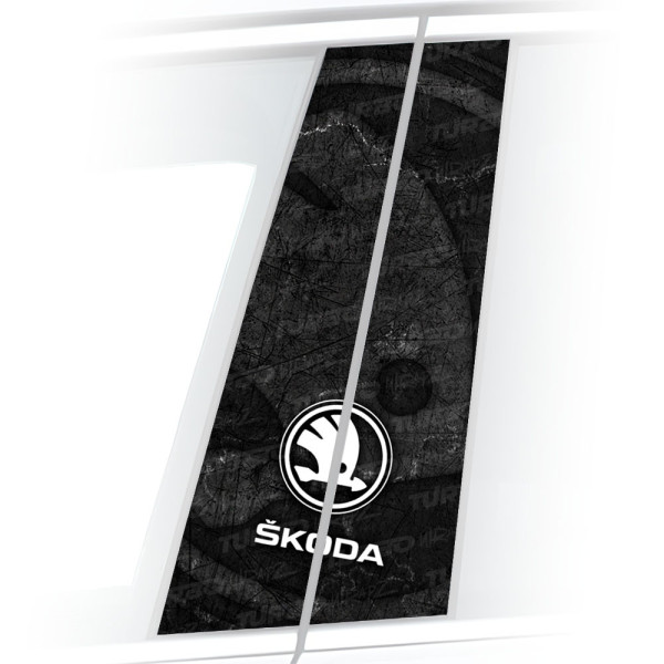 Naklejka na słupek samochodowy Skoda | TurboWrapz.com