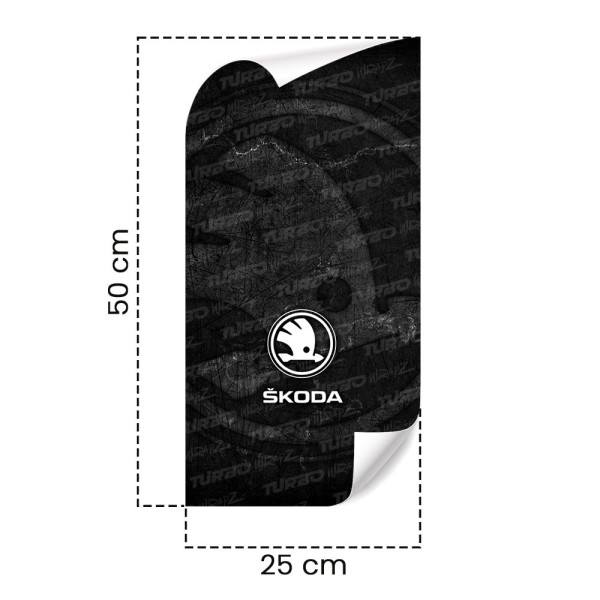 Sticker for car pillar Skoda | TurboWrapz.com