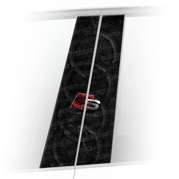 Sticker for car pillar Audi S-line Quattro | TurboWrapz.com