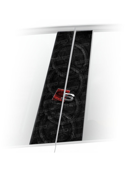 Sticker for car pillar Audi S-line Quattro | TurboWrapz.com